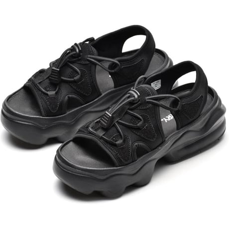 GERRY レディース サンダル GR5590 (BLK,BEG,WHT,BLK/WHT)