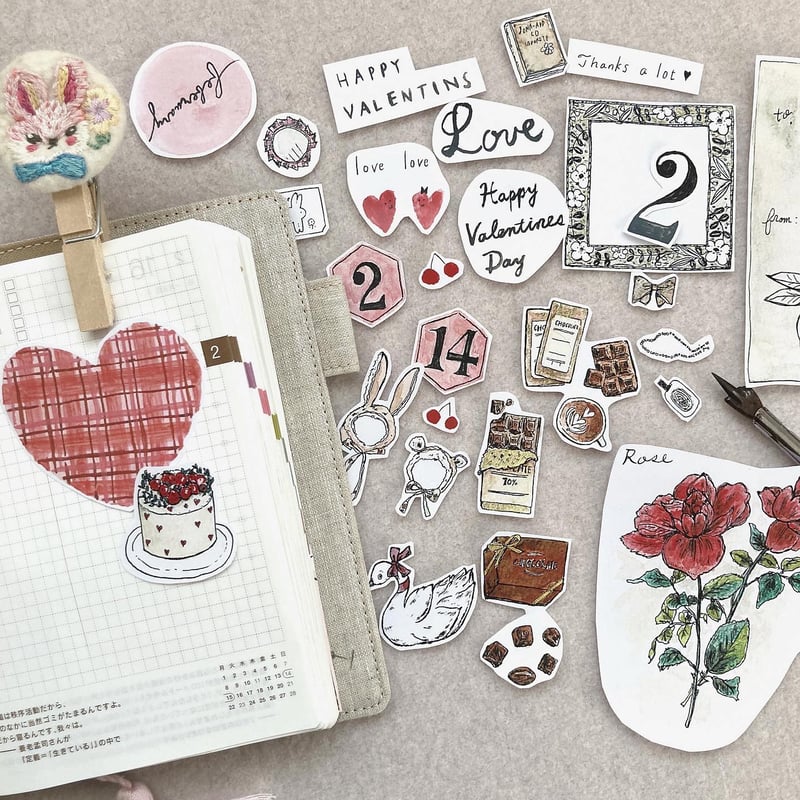 18.【バレンタイン-2022】A4サイズ♥️🍫 | usaginote's STORE