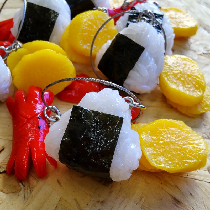 🍙✨おにぎりのキーホルダー』 カニさんバージョン