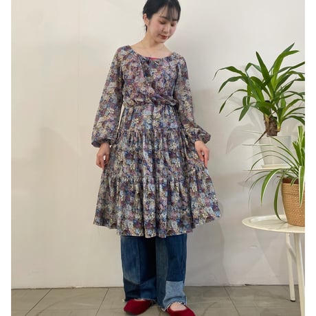 Flower tiered dress
