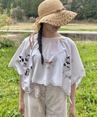 Handmade tablecloth 2 way shirt caw