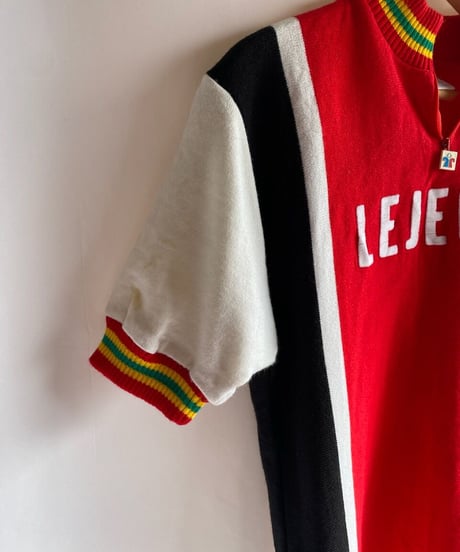 Made in France 70-80s cycling shirt red