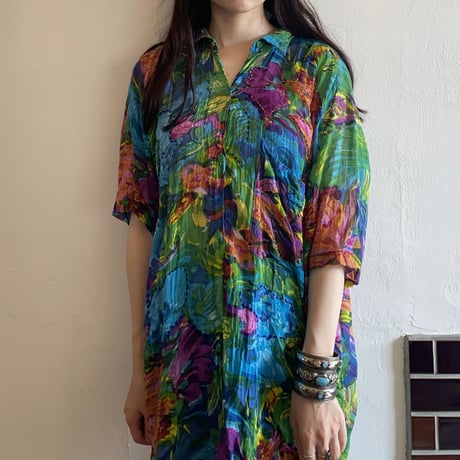 Crazy color beads shirt