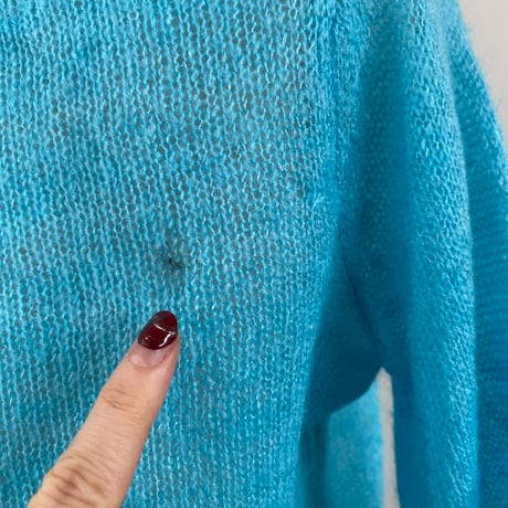 Light blue knit cardigan