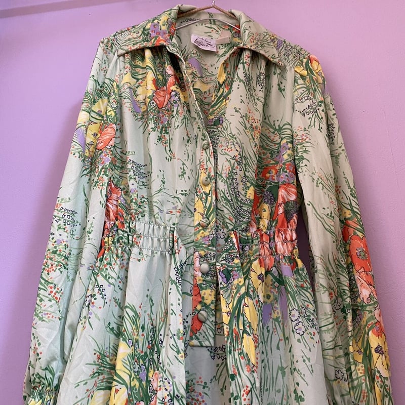 レトロワンピース　デザインワンピース 古着　ビンテージ　希少　レスリーフェイ 60-70 Leslie Fay | jane's vintage