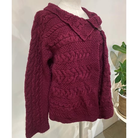 Made in Ireland Merino wool knit cardigan