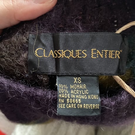 Unique design mohair knit