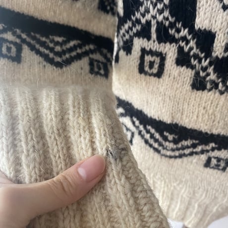 Handmade in Peru vintage knit sweater