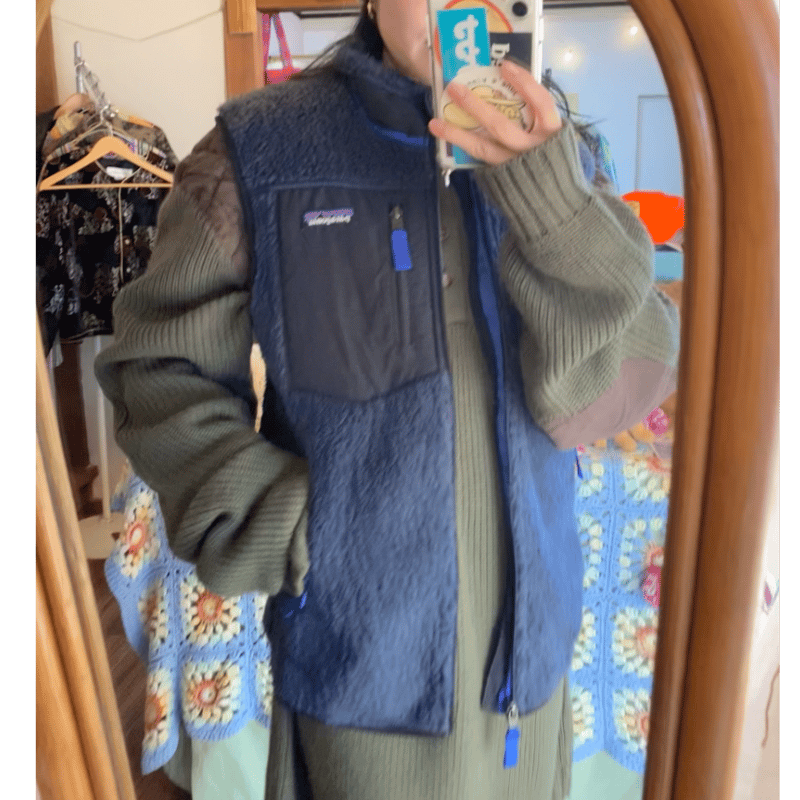 新品: Patagonia retro-X vest navy | jane's vintage