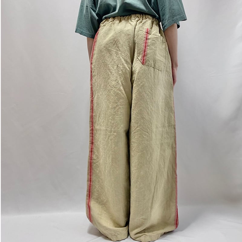 【robine】20s〜30s　アンティークリネンパンツ robine様専用】20s〜30s アンティークリネンパンツ
