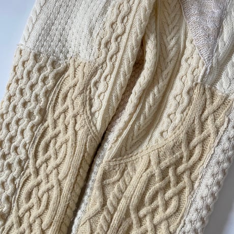 ✨New year special✨Remake patchwork cable knit pants 06