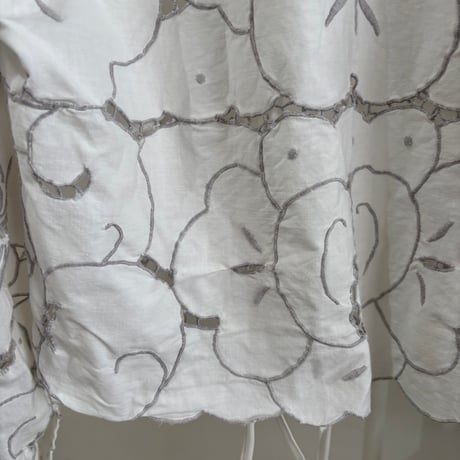 Remake: tablecloth ribbon blouse 12