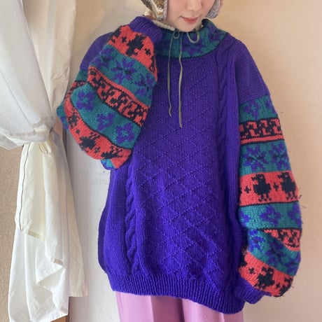 Vivid color sweater