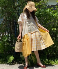 【SHINPIN×jane's vintage】Yellow asymmetry dress