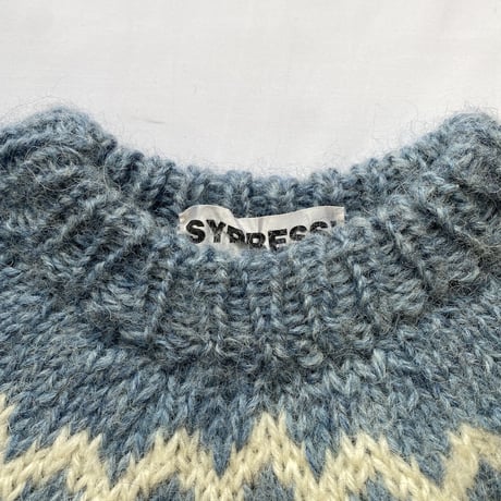 Made in Finland handmade light blue sweater