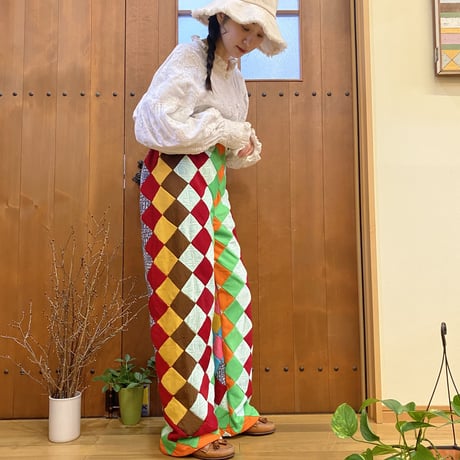 Patchwork remake pants Square 03