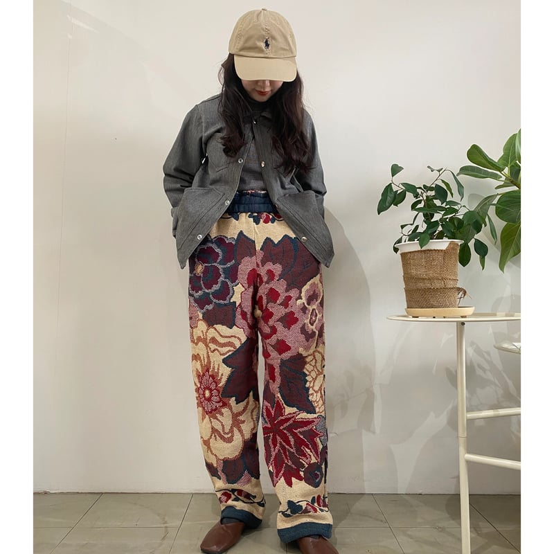 【古着】【リメイク品】ヴィンテージラグ★リメイクパンツ Remake rug pants | jane's vintage