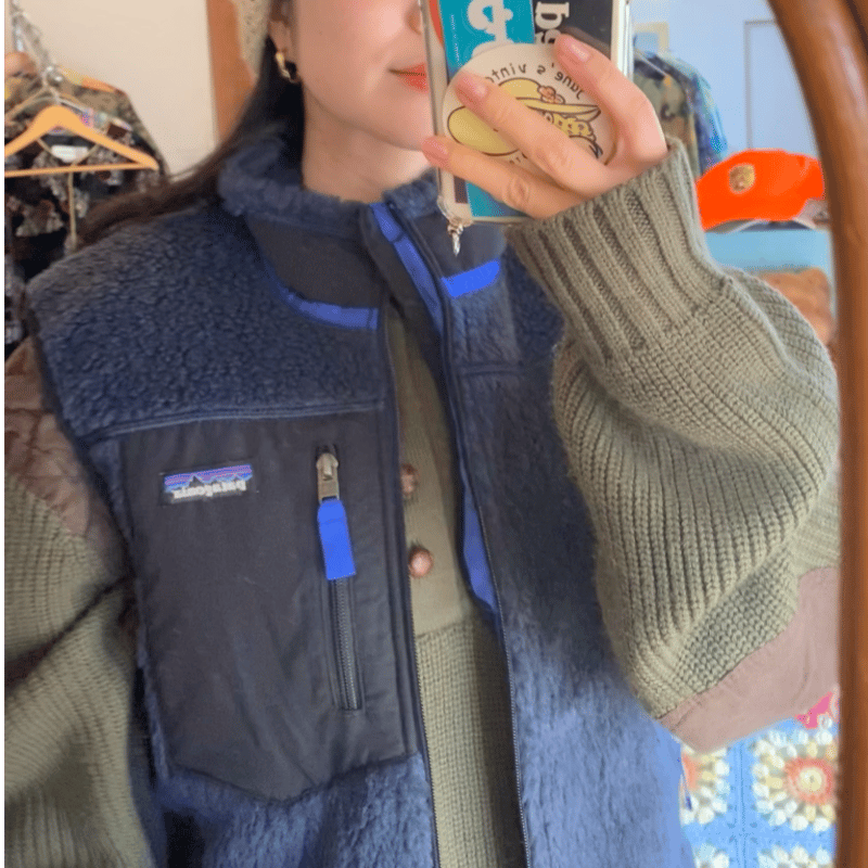 新品: Patagonia retro-X vest navy | jane's vintage