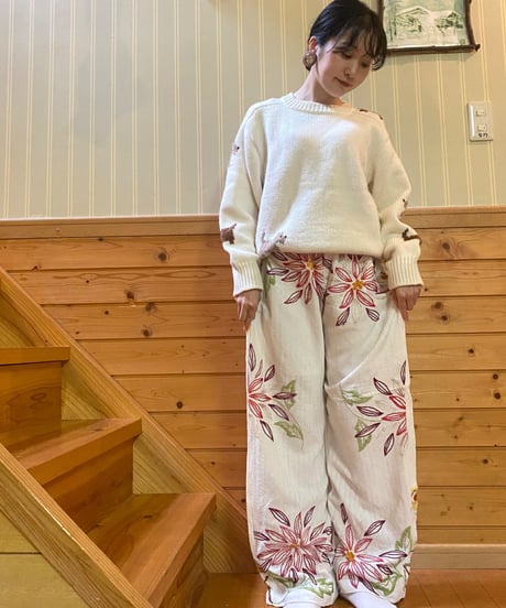 Remake; Vintage fabric pants   AE14
