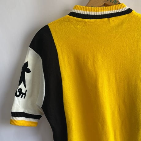 Made in France 70-80s cycling shirt yellow