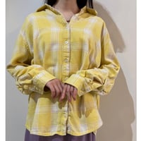 90s yellow plaid shirt