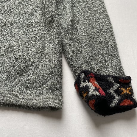 Big collar cardigan