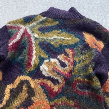 Unique design mohair knit