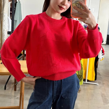 Neon orange sweater
