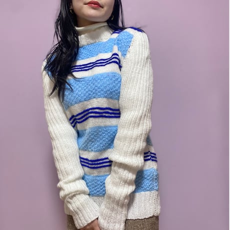 70s border knit