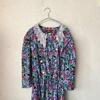 Purple and pink lace dress