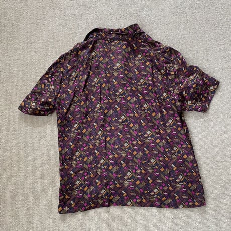 Probably silk and handmade open collar shirt