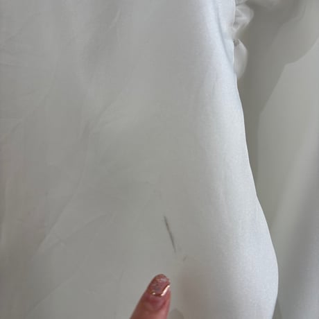 Remake: tablecloth ribbon blouse ⑤