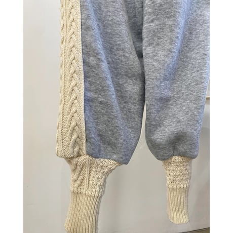 Remake cable knit sweatpants 09