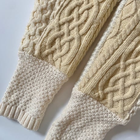 ✨New year special✨Remake patchwork cable knit pants 06