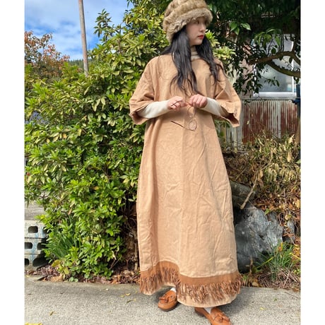 Handmame fringe dress