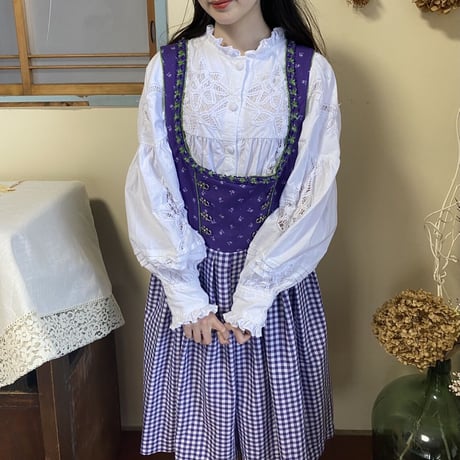 Purple Tyrolean dress