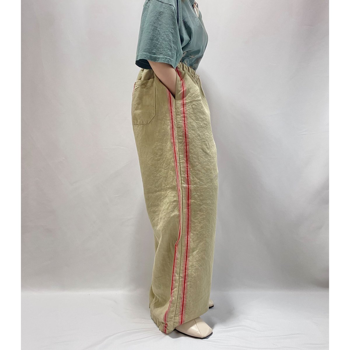 【robine】20s〜30s　アンティークリネンパンツ robine】20s〜30s アンティークリネンパンツ 30s antique linen