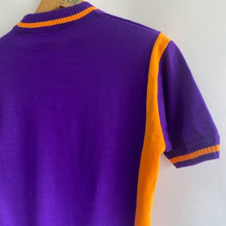 Made in Spain 70s purple orange cycling shirt