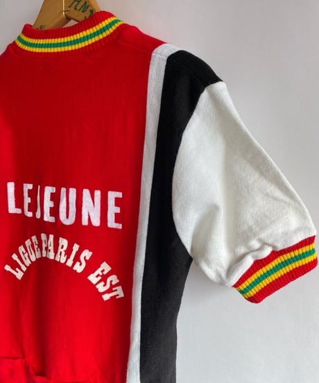 Made in France 70-80s cycling shirt red
