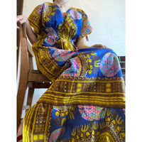African batik long dress