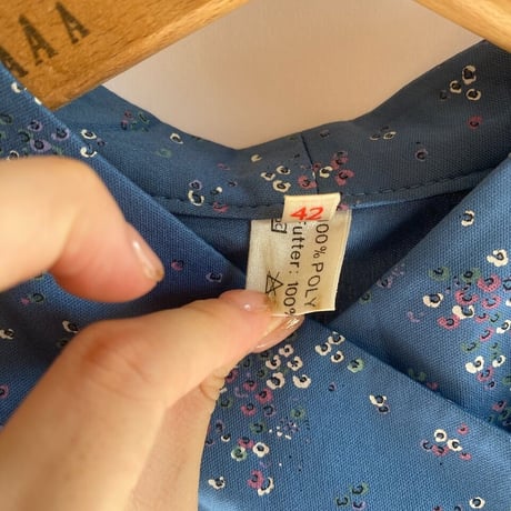 2 way collar blue dress