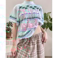 Made in USA 80s Flamingo tshirt