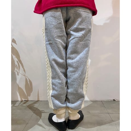 Remake cable knit sweatpants 09