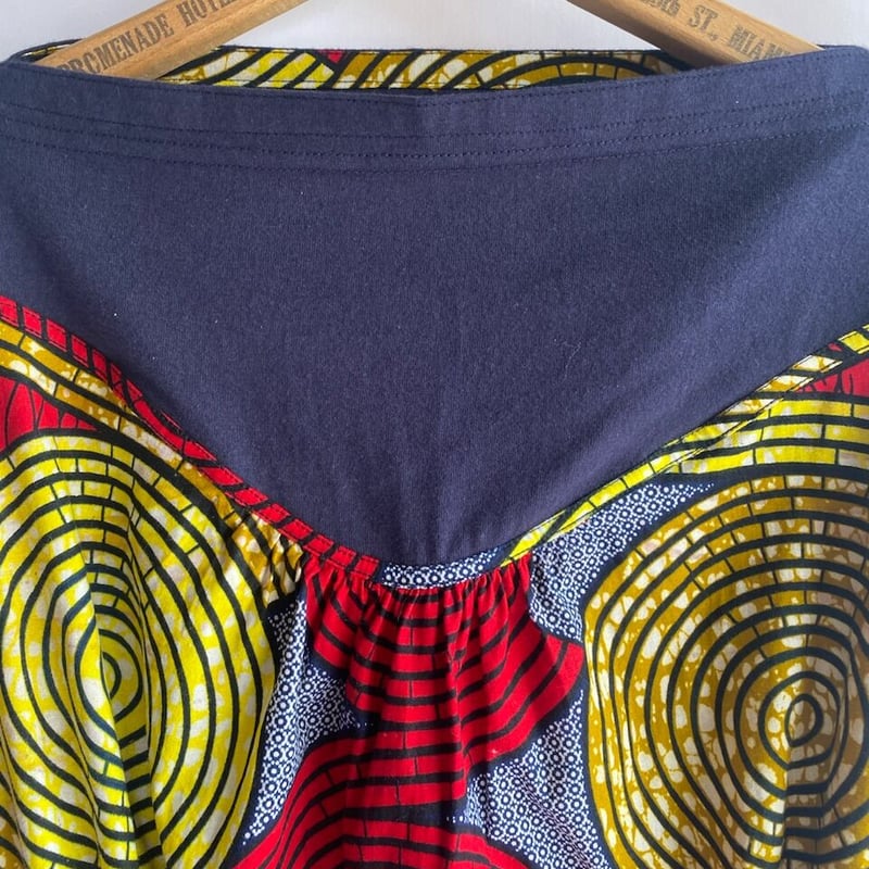 vintage Tee× African Batik Remake tunic