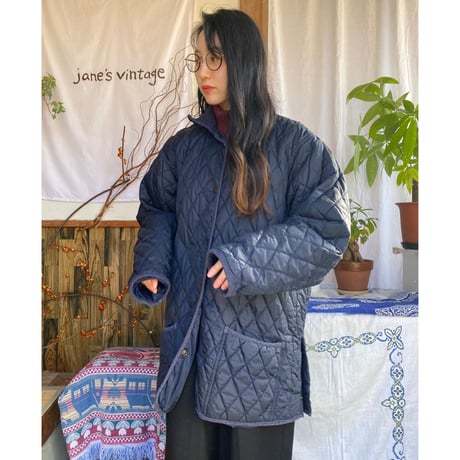 Dark navy quilting jacket