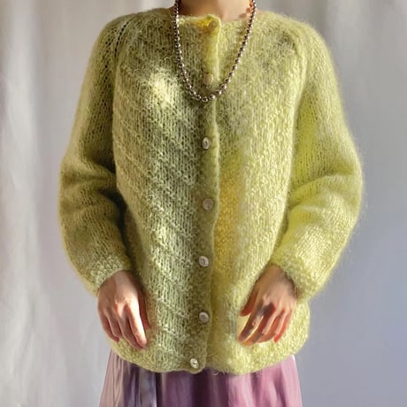 Made in Italy marshall & field company 50-60s mohair knit cardigan