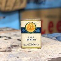Vintage Lee PURE TURMERIC Tin Can