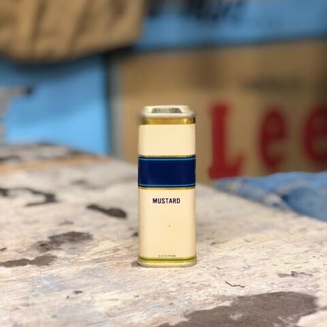 Vintage Lee PURE MUSTARD Tin Can DEAD STOCK