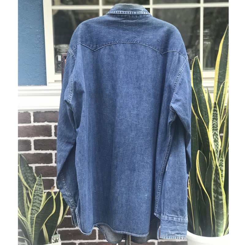Vintage LEVI'S Short Horn Denim Western Shirts