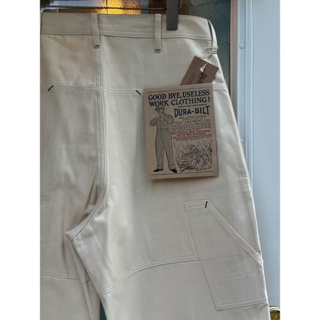 DURA-BILT 3 SERIES Double Knee & Double Hip Painter Pants 34-W OFF WHITE TWILL